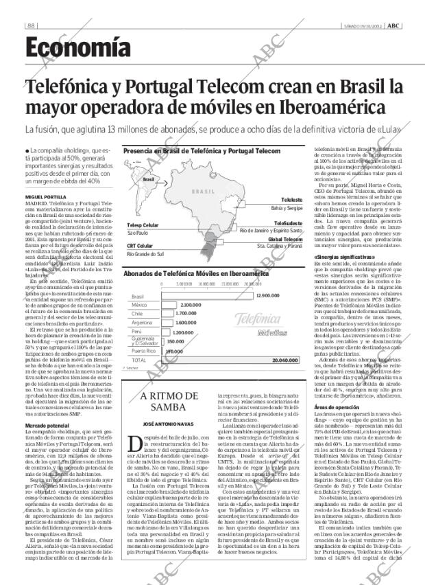 ABC MADRID 19-10-2002 página 88