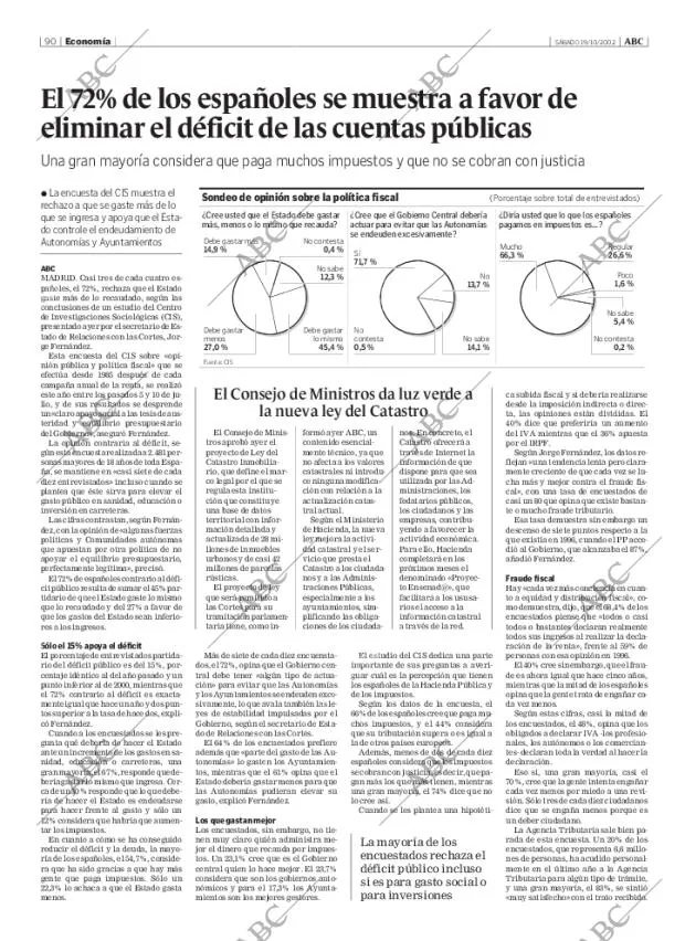 ABC MADRID 19-10-2002 página 90
