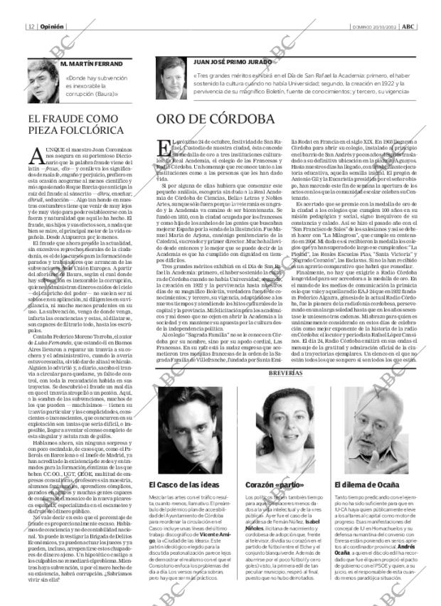 ABC CORDOBA 20-10-2002 página 12