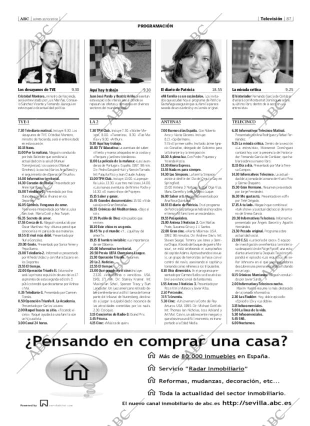 ABC SEVILLA 21-10-2002 página 87