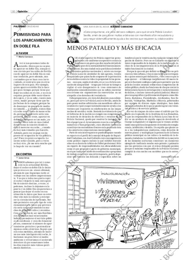 ABC SEVILLA 22-10-2002 página 10