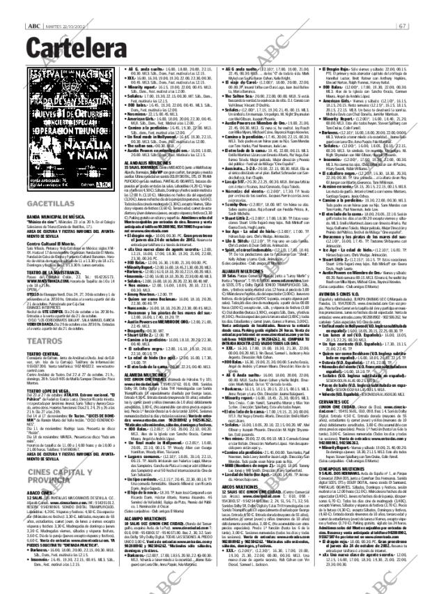 ABC SEVILLA 22-10-2002 página 67