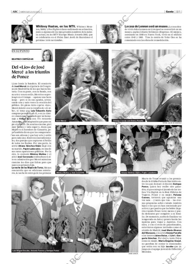 ABC MADRID 23-10-2002 página 105