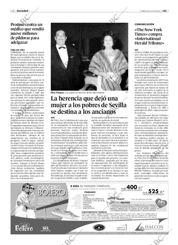 ABC MADRID 23-10-2002 página 46