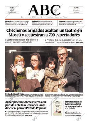 ABC MADRID 24-10-2002 página 1