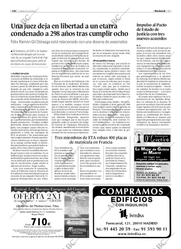 ABC MADRID 24-10-2002 página 15