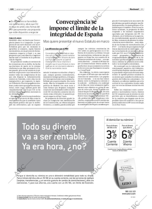 ABC MADRID 24-10-2002 página 19