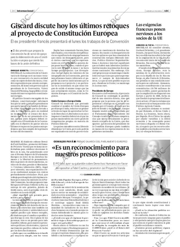 ABC MADRID 24-10-2002 página 34