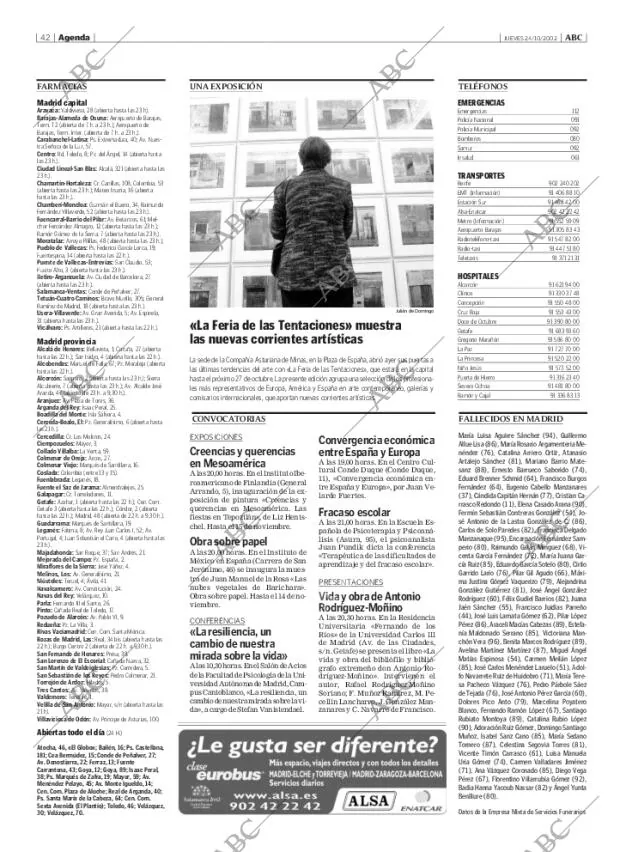 ABC MADRID 24-10-2002 página 42