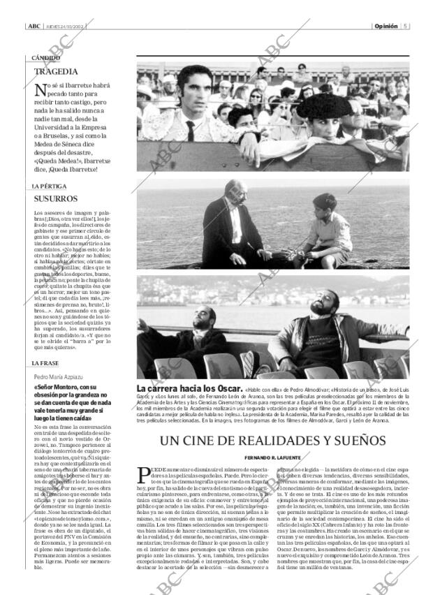 ABC MADRID 24-10-2002 página 5