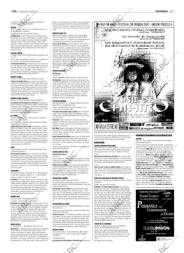 ABC MADRID 24-10-2002 página 67