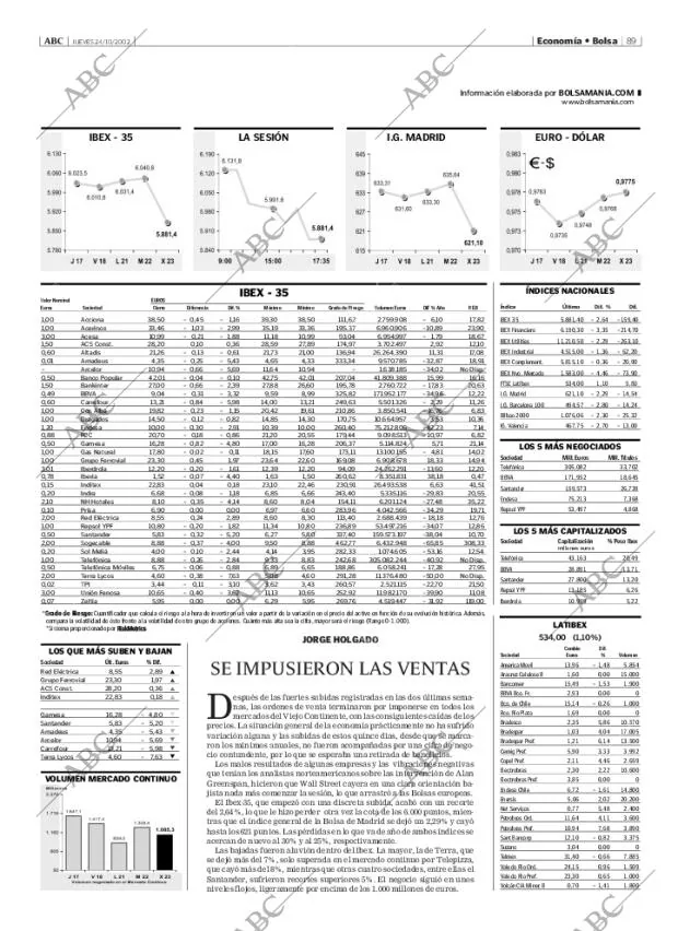 ABC MADRID 24-10-2002 página 89