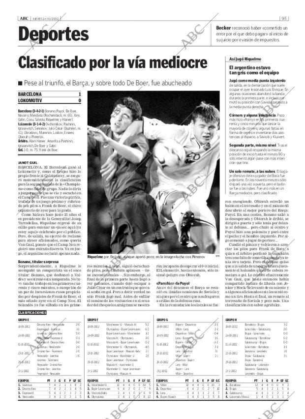 ABC MADRID 24-10-2002 página 95
