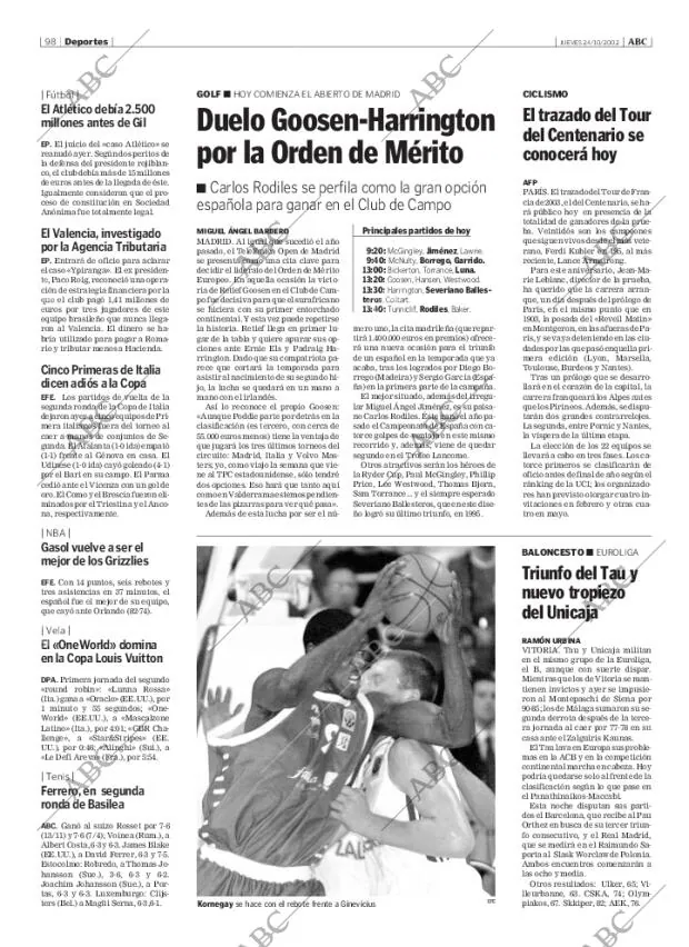 ABC MADRID 24-10-2002 página 98