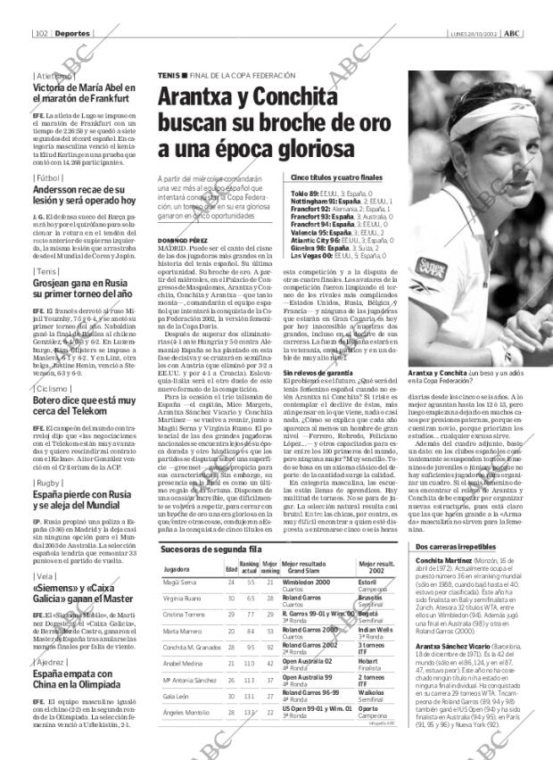 ABC MADRID 28-10-2002 página 102