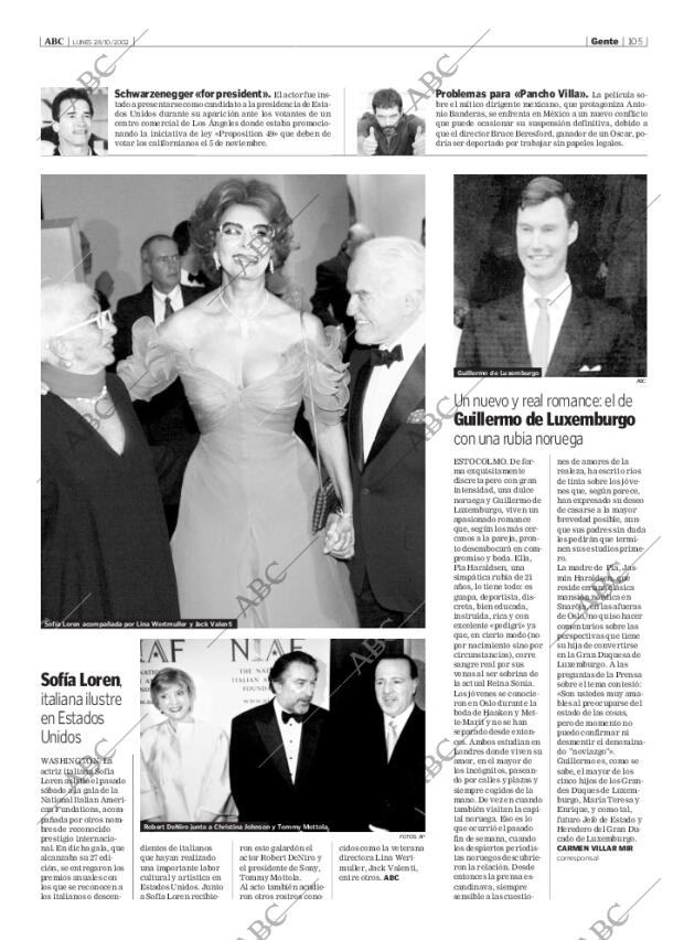 ABC MADRID 28-10-2002 página 105