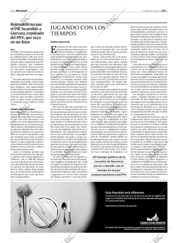 ABC MADRID 28-10-2002 página 16