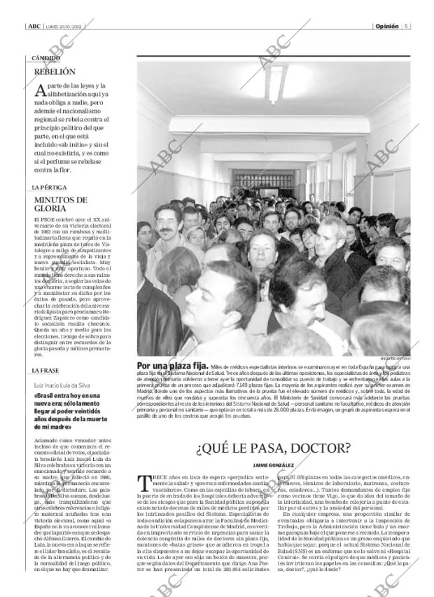 ABC MADRID 28-10-2002 página 5