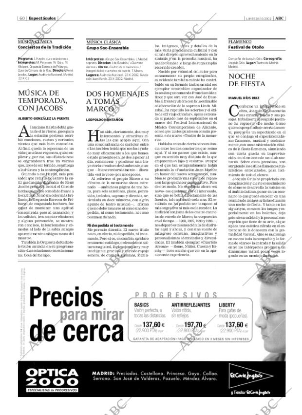 ABC MADRID 28-10-2002 página 60