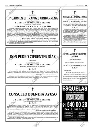 ABC MADRID 28-10-2002 página 70