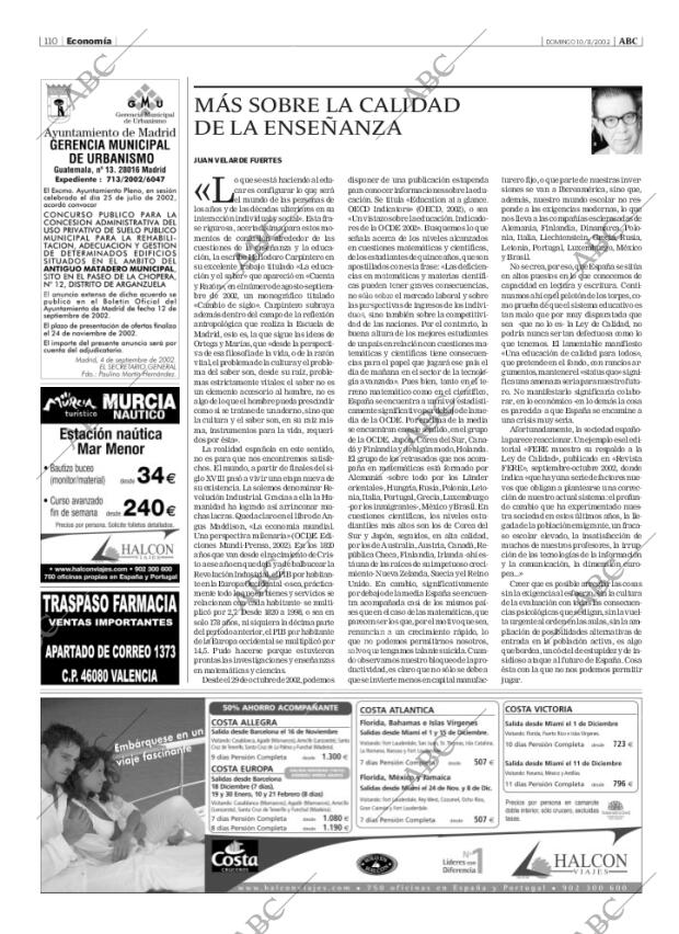 ABC MADRID 10-11-2002 página 110
