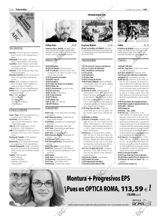 ABC MADRID 10-11-2002 página 126