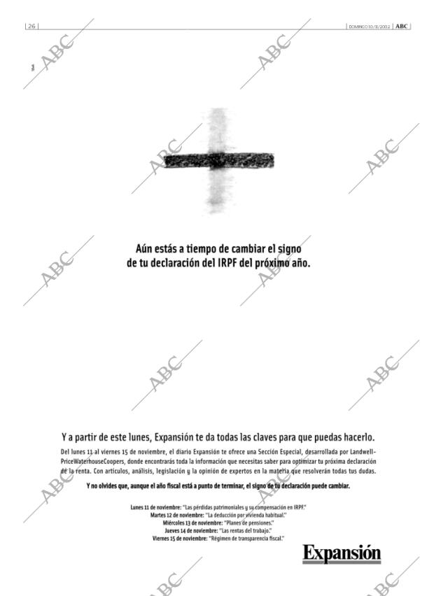 ABC MADRID 10-11-2002 página 26