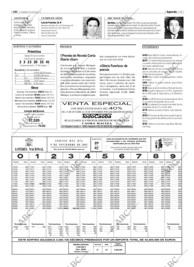 ABC MADRID 10-11-2002 página 45