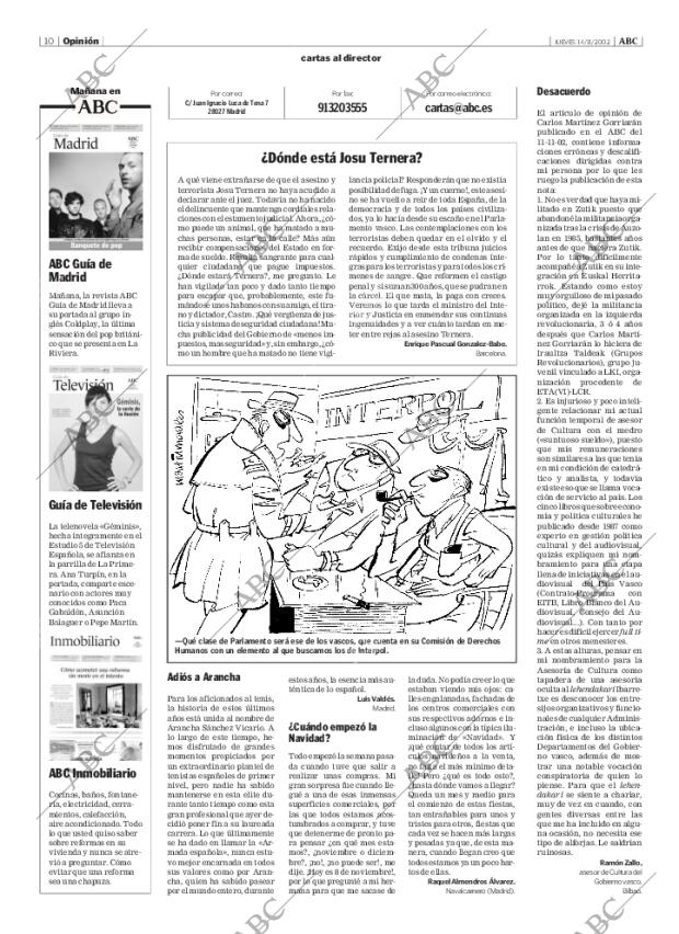 ABC MADRID 14-11-2002 página 10