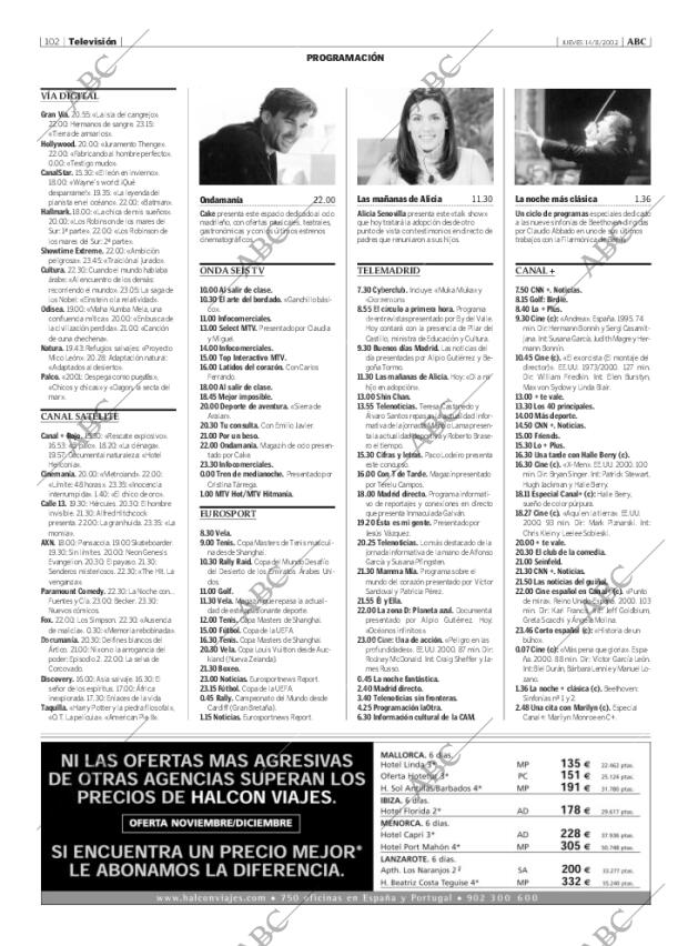 ABC MADRID 14-11-2002 página 102