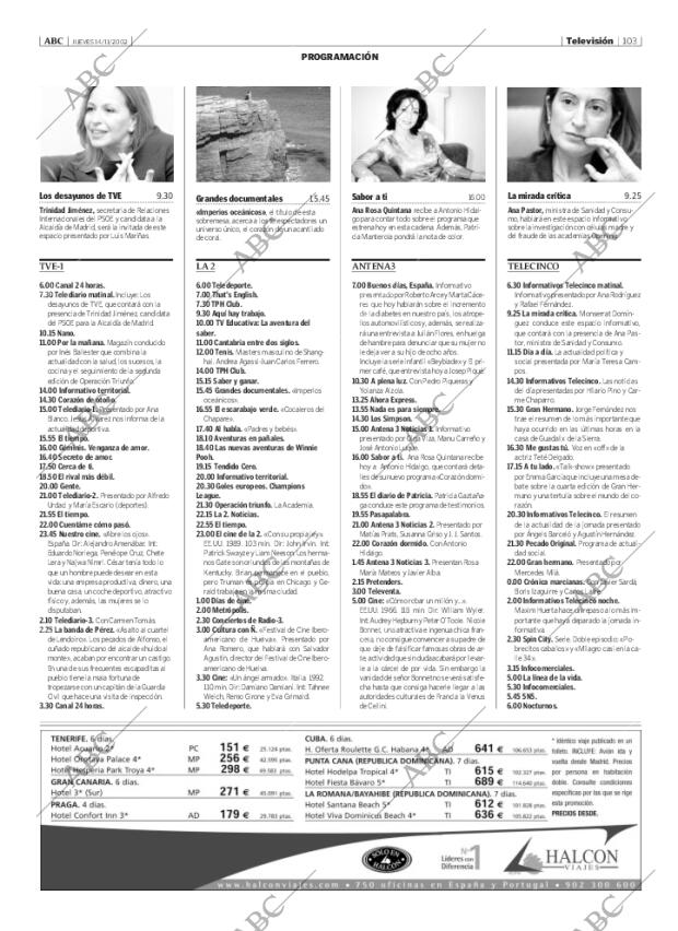 ABC MADRID 14-11-2002 página 103