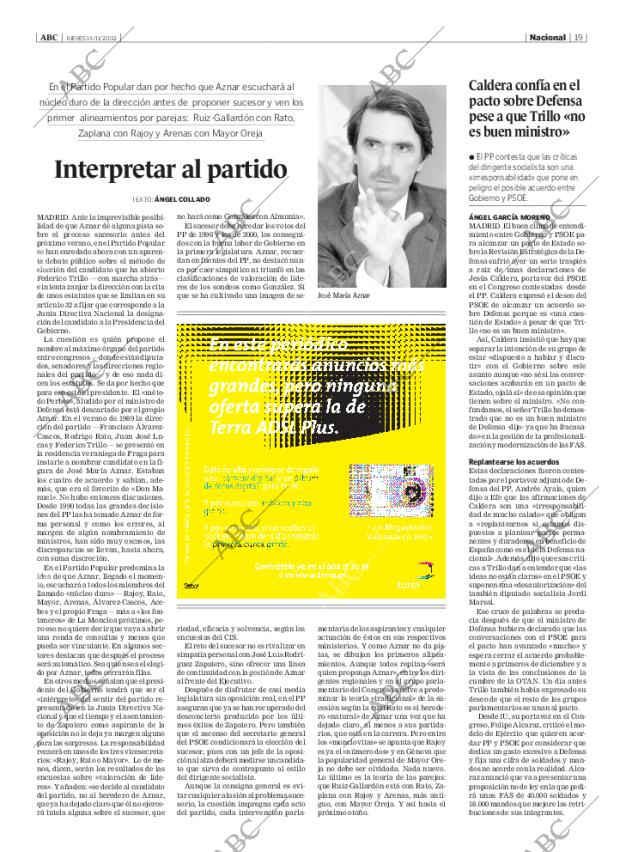 ABC MADRID 14-11-2002 página 19