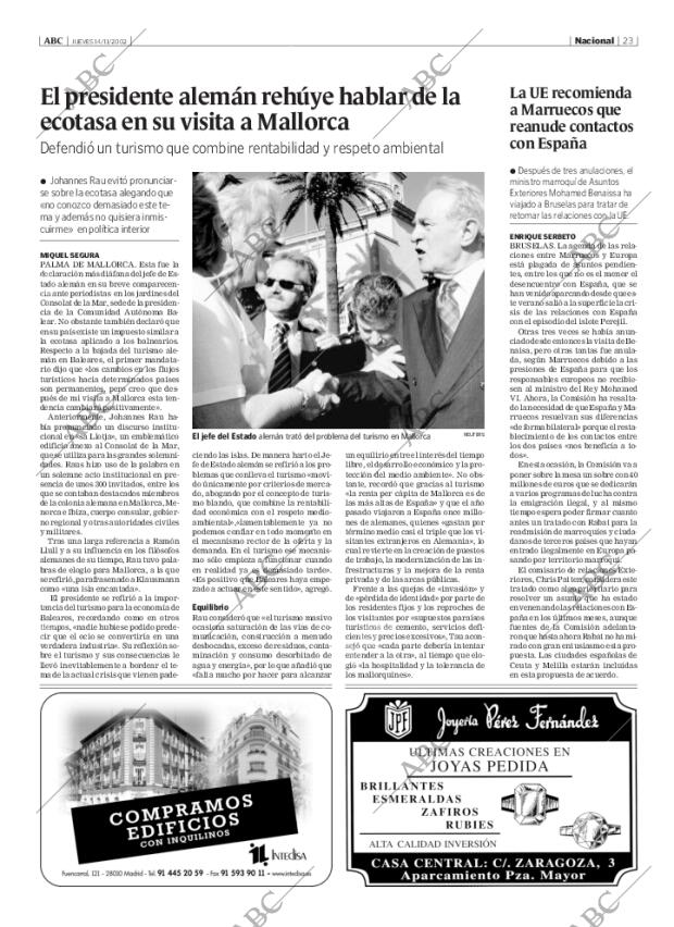ABC MADRID 14-11-2002 página 23