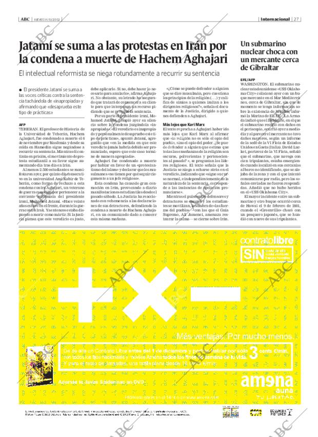 ABC MADRID 14-11-2002 página 27