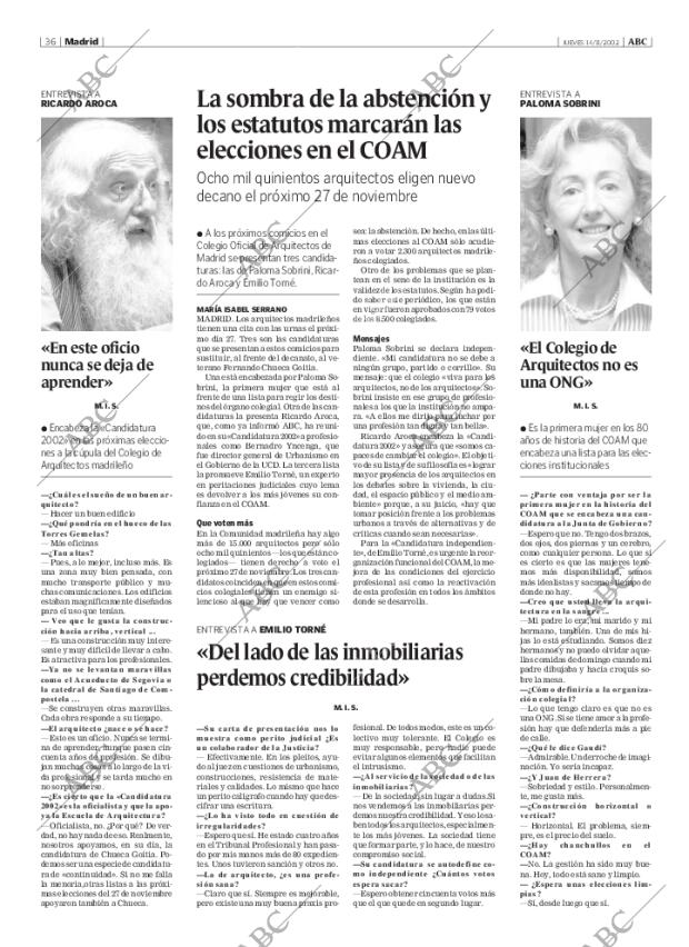 ABC MADRID 14-11-2002 página 36