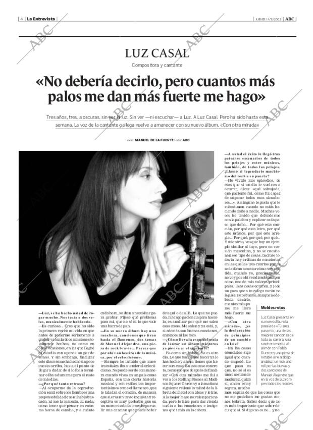 ABC MADRID 14-11-2002 página 4