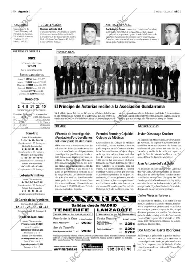 ABC MADRID 14-11-2002 página 40