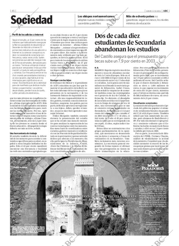 ABC MADRID 14-11-2002 página 45