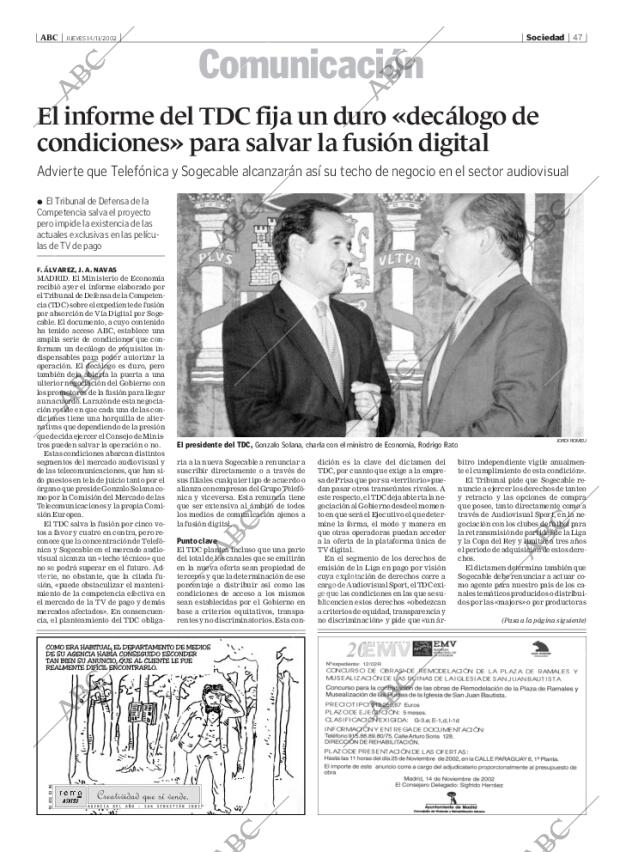 ABC MADRID 14-11-2002 página 47