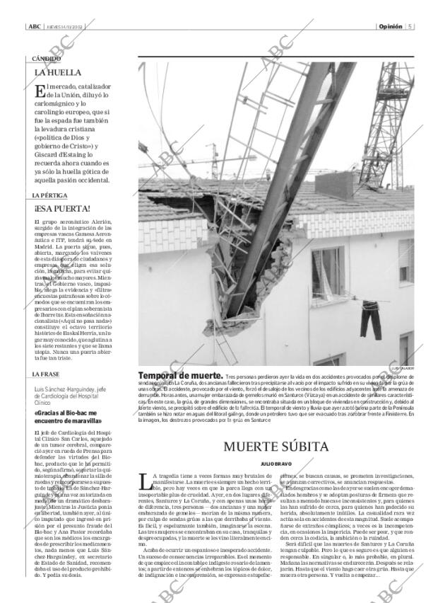 ABC MADRID 14-11-2002 página 5
