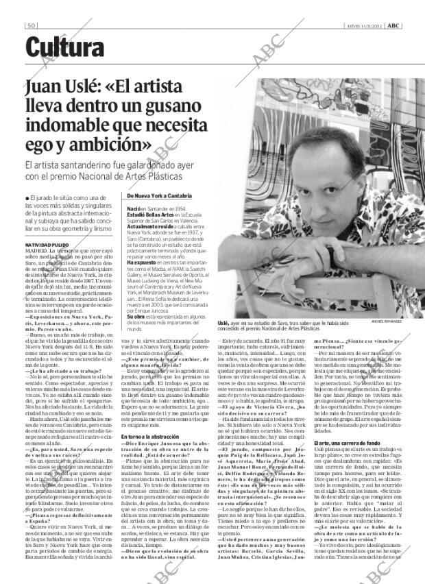 ABC MADRID 14-11-2002 página 50