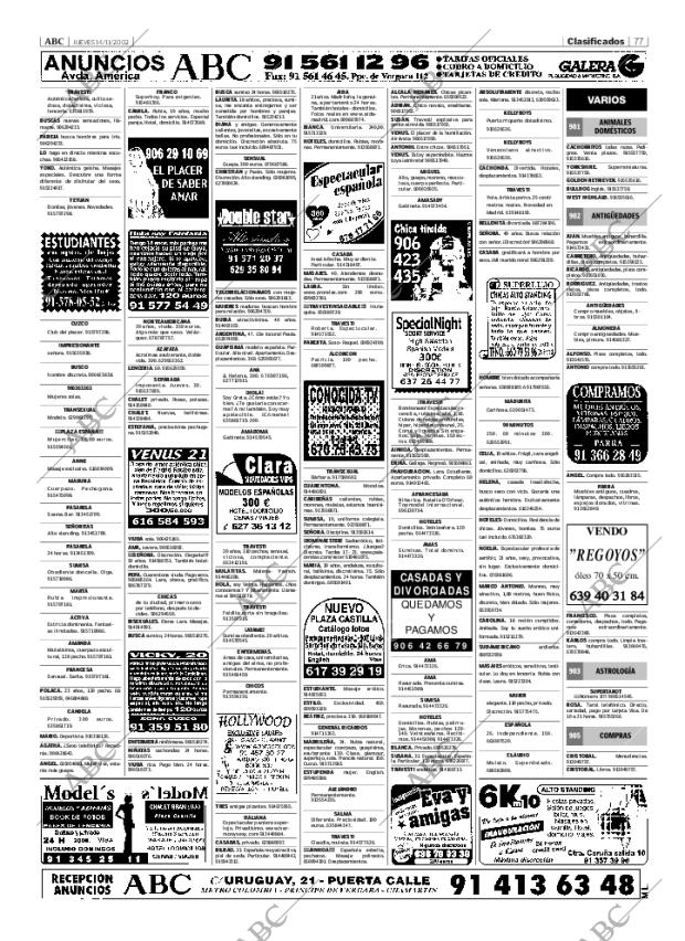 ABC MADRID 14-11-2002 página 77