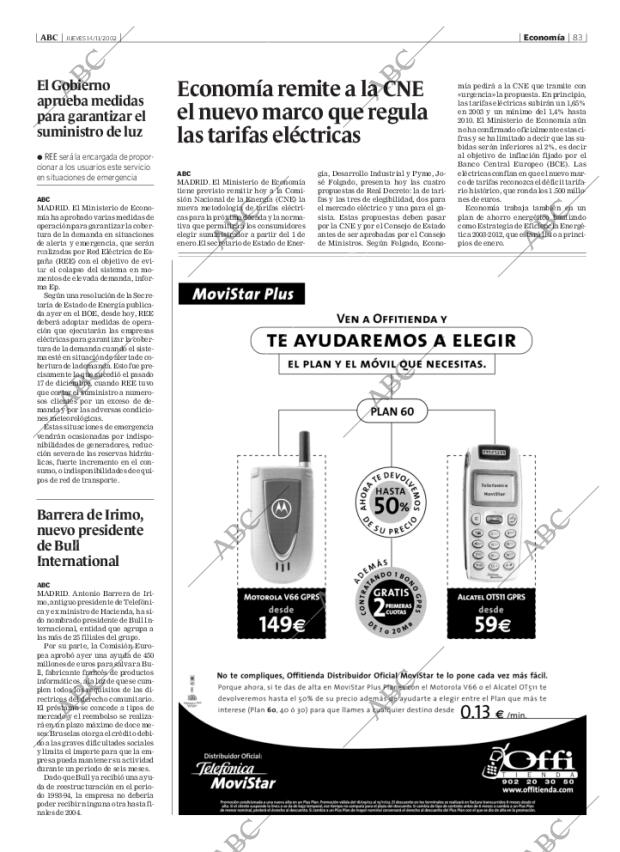 ABC MADRID 14-11-2002 página 83