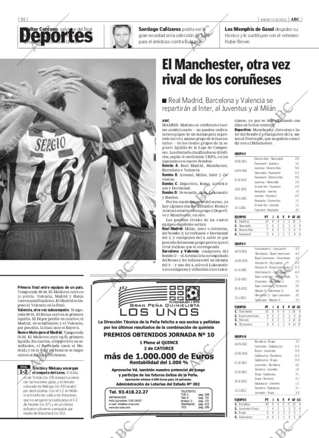 ABC MADRID 14-11-2002 página 91