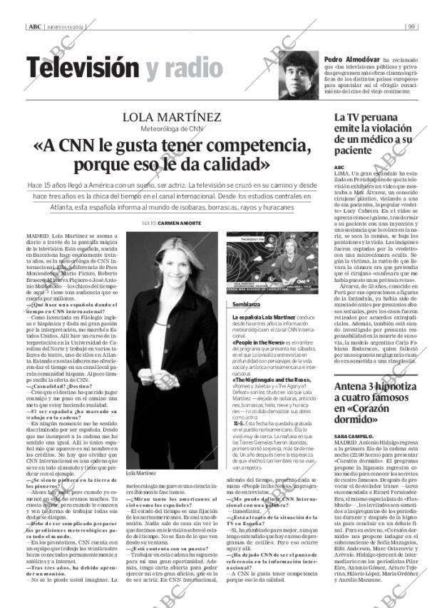 ABC MADRID 14-11-2002 página 99