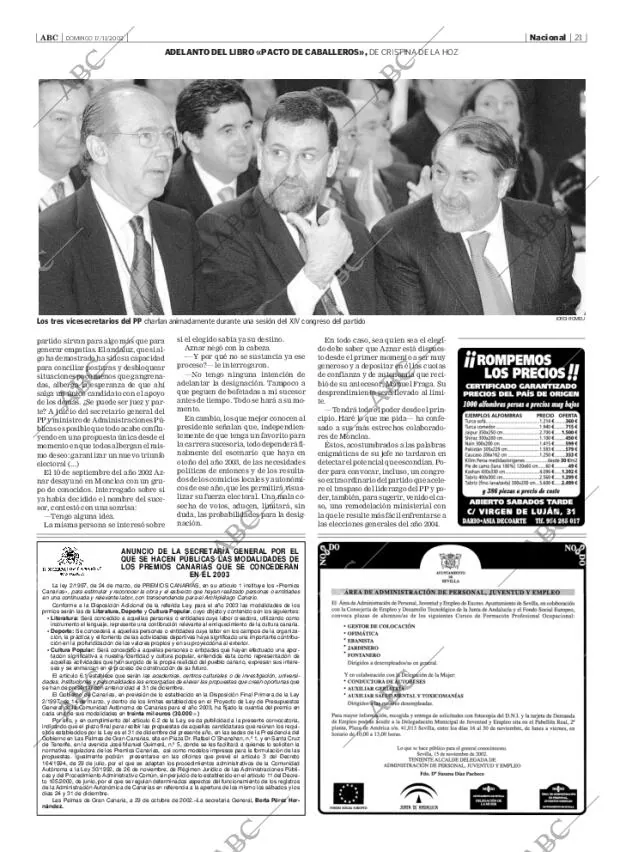 ABC SEVILLA 17-11-2002 página 21