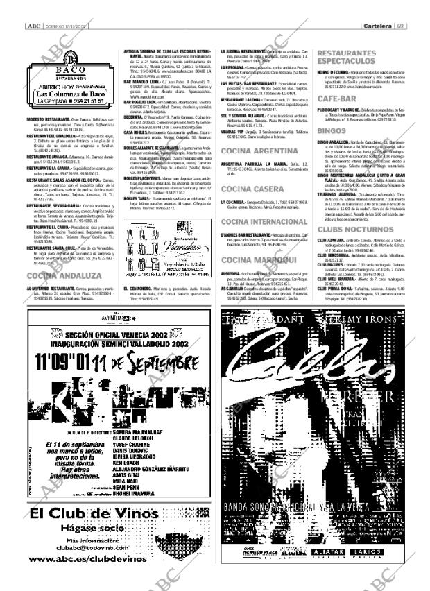 ABC SEVILLA 17-11-2002 página 69