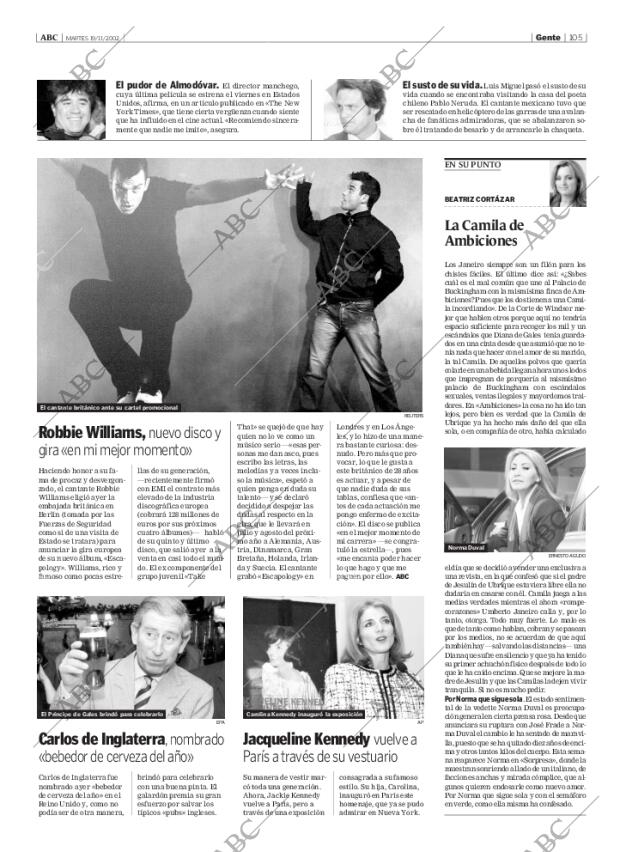 ABC MADRID 19-11-2002 página 105