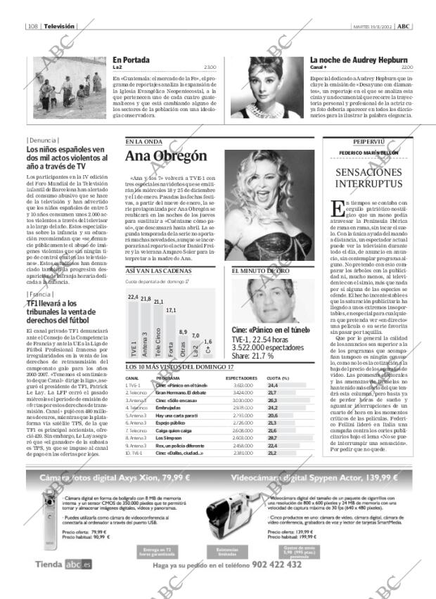 ABC MADRID 19-11-2002 página 108
