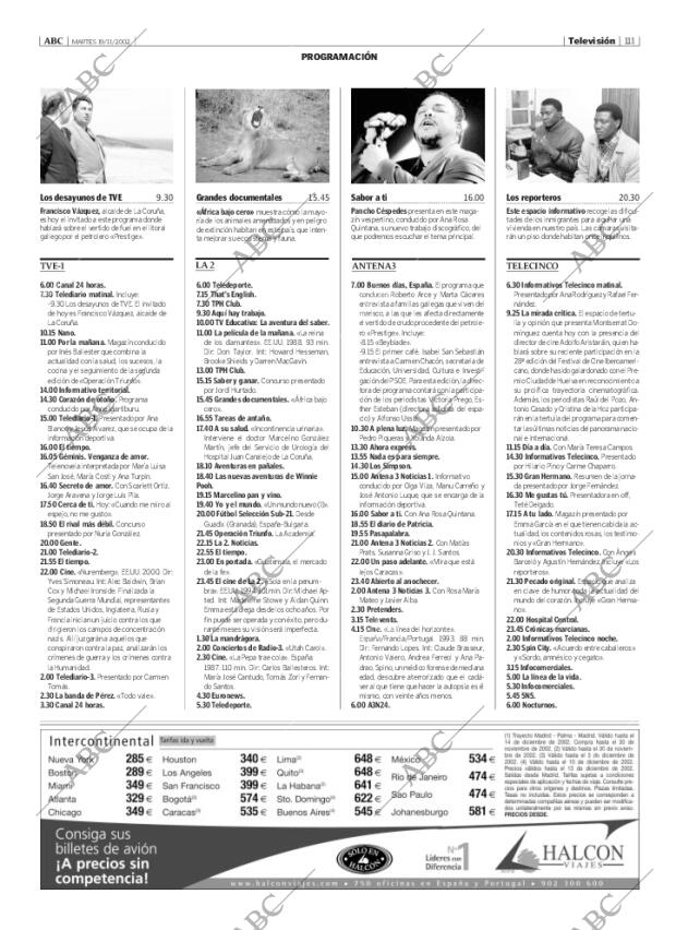 ABC MADRID 19-11-2002 página 111